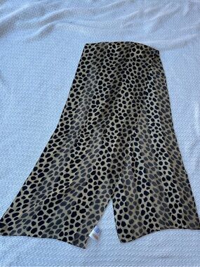 Talbots Leopard-Print 100% silk scarf